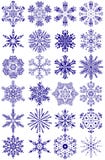 Snowflakes Collection Royalty Free Stock Photos