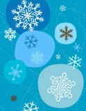 Snowflakes In Blue Stock Photography Snowflakes In Blue Stock Photography
