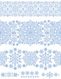Snowflakes seamless border lace.Winter pattern Royalty Free Stock Photography Snowflakes seamless border lace.Winter pattern Royalty Free Stock Photography