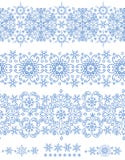 Snowflakes seamless border.Winter pattern Royalty Free Stock Photos Snowflakes seamless border.Winter pattern Royalty Free Stock Photos