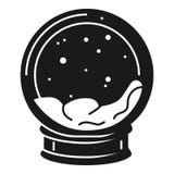 Snowglobe icon, simple style royalty free illustration Snowglobe icon, simple style royalty free illustration