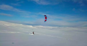 Snowkiting на севере Snowkiting на севере