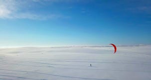 Snowkiting на севере Snowkiting на севере