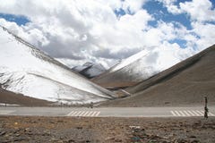 snöig berginTibet arkivbild snöig berginTibet arkivbild