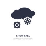 snönedgångsymbol på vit bakgrund Enkel beståndsdelillustration från väderbegrepp royaltyfri illustrationer snönedgångsymbol på vit bakgrund Enkel beståndsdelillustration från väderbegrepp royaltyfri illustrationer