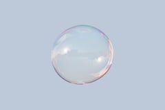Soap bubble on blue sky isolated royalty free stock photography Soap bubble on blue sky isolated royalty free stock photography