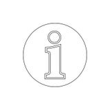 Sobre o ícone do esboço do apoio da informação da ajuda Os sinais e os s?mbolos podem ser usados para a Web, logotipo, app m?vel, ilustração stock Sobre o ícone do esboço do apoio da informação da ajuda Os sinais e os s?mbolos podem ser usados para a Web, logotipo, app m?vel, ilustração stock