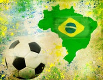 Soccer Ball, Brazil Map And Colors Of The Flag Royalty Free Stock Photos Soccer Ball, Brazil Map And Colors Of The Flag Royalty Free Stock Photos
