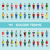 Soccer Club Team Players Big Set stock illustration Soccer Club Team Players Big Set stock illustration