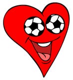 Soccer Fan Heart Stock Photography Soccer Fan Heart Stock Photography