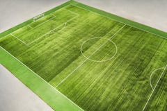 Soccer field with lines on grass Royalty Free Stock Photo Soccer field with lines on grass Royalty Free Stock Photo