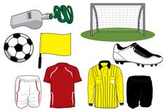 Soccer Icons Stock Photography