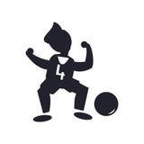 Soccer player number four icon vector sign and symbol isolated o royalty free illustration Soccer player number four icon vector sign and symbol isolated o royalty free illustration