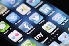 Social Media Apps on Apple iPhone 4