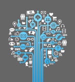 Social media concept tree Royalty Free Stock Photos Social media concept tree Royalty Free Stock Photos