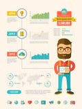 Social Media Infographic Elements royalty free illustration Social Media Infographic Elements royalty free illustration