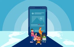 Social Media-Konzept im Vektor vektor abbildung Social Media-Konzept im Vektor vektor abbildung