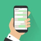Social network concept. Blank template. Messenger window. Chating and messaging concept. Vector. royalty free illustration Social network concept. Blank template. Messenger window. Chating and messaging concept. Vector. royalty free illustration