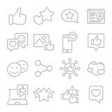 Social network, network of people and media icons. Contains such as Profile Page, Rating, Likes, Social Links and other vector illustration Social network, network of people and media icons. Contains such as Profile Page, Rating, Likes, Social Links and other vector illustration