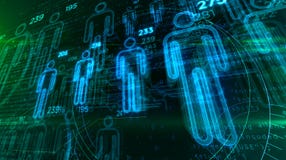 Social scoring and people rating looping concept stock illustration Social scoring and people rating looping concept stock illustration