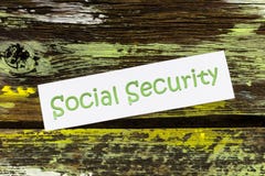 Social security government document identification retirement pension planning benefits