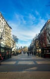 Sofia, Βουλγαρία - 11 Μαρτίου 2019: Για τους πεζούς οδός περπατήματος της Sofia μια ηλιόλουστη ημέρα στοκ εικόνα Sofia, Βουλγαρία - 11 Μαρτίου 2019: Για τους πεζούς οδός περπατήματος της Sofia μια ηλιόλουστη ημέρα στοκ εικόνα