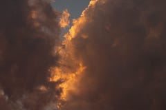 GOLDEN GLOW ON EDGE OF SOFT CLOUD Stock Images GOLDEN GLOW ON EDGE OF SOFT CLOUD Stock Images