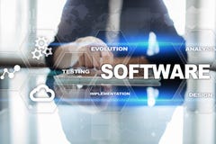 Software development. Data Digital Programs System Technology Concept. Royalty Free Stock Photos Software development. Data Digital Programs System Technology Concept. Royalty Free Stock Photos
