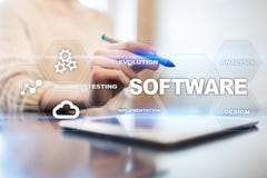 Software development. Data Digital Programs System Technology Concept. Stock Images Software development. Data Digital Programs System Technology Concept. Stock Images