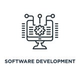 software development icon. integration and automation concept sy vector illustration software development icon. integration and automation concept sy vector illustration