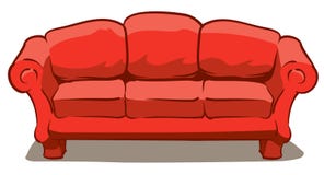  Sofá ilustração do vetor