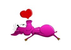 Sogno del maiale di amore Maiale vago Porcellino giù Sogno circa amore illustrazione vettoriale Sogno del maiale di amore Maiale vago Porcellino giù Sogno circa amore illustrazione vettoriale