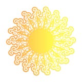 Sol floral retro cobarde libre illustration Sol floral retro cobarde libre illustration