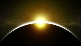 Solar eclipse footage