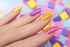 Solar nails. Royalty Free Stock Image Solar nails. Royalty Free Stock Image