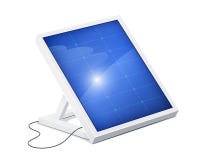 Solar panel for alternative energy. Ecological system. Stock Photos Solar panel for alternative energy. Ecological system. Stock Photos