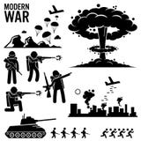 Soldat moderne Tank Attack Clipart de bombe nucléaire de guerre de guerre illustration stock Soldat moderne Tank Attack Clipart de bombe nucléaire de guerre de guerre illustration stock