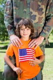 Soldier reunited with his son stock photos Soldier reunited with his son stock photos