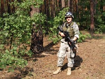 Soldier With M4 Carbine Soldier With M4 Carbine