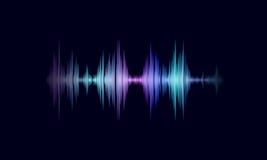 Solid svängande färgrik glödande musik för våg Waveform för teknologi för erkännandestämmaassistent Digital ljudsignal utjämnare vektor illustrationer Solid svängande färgrik glödande musik för våg Waveform för teknologi för erkännandestämmaassistent Digital ljudsignal utjämnare vektor illustrationer