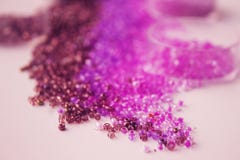 Beads in the shades of purple stock images Beads in the shades of purple stock images