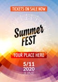 Sommerfestivalflieger-Designschablone Buntes Design der Sommerplakatflieger-Schablone stock abbildung Sommerfestivalflieger-Designschablone Buntes Design der Sommerplakatflieger-Schablone stock abbildung