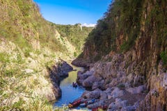Somoto-Schlucht, Nicaragua, Januar 4,2018: Schlucht von somoto Nicaragua, schöne Landschaft des Reichtums und des Wassers stockfotografie Somoto-Schlucht, Nicaragua, Januar 4,2018: Schlucht von somoto Nicaragua, schöne Landschaft des Reichtums und des Wassers stockfotografie