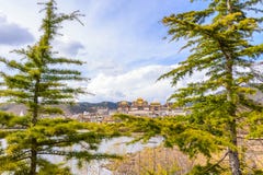 Songzanlin Temple also known as the Ganden royalty free stock photos Songzanlin Temple also known as the Ganden royalty free stock photos