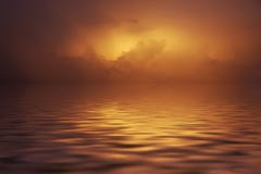 Sonnenuntergang in den Wolken lizenzfreies stockbild Sonnenuntergang in den Wolken lizenzfreies stockbild