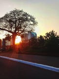 Sonnenuntergang in der Stadt stockfotos Sonnenuntergang in der Stadt stockfotos