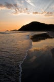 Sonnenuntergang-Reflexion im Ozean stockbilder Sonnenuntergang-Reflexion im Ozean stockbilder