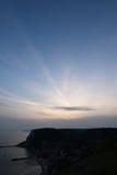 Sonnenuntergang von Kavarna-Stadt stockfotografie Sonnenuntergang von Kavarna-Stadt stockfotografie