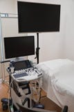 Sonographyhörn, ultraljuds- avläsande dator - verklig mitt som är klar för bruk royaltyfria foton Sonographyhörn, ultraljuds- avläsande dator - verklig mitt som är klar för bruk royaltyfria foton