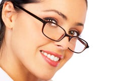 Sonrisa de la empresaria. Sonrisa de la empresaria.